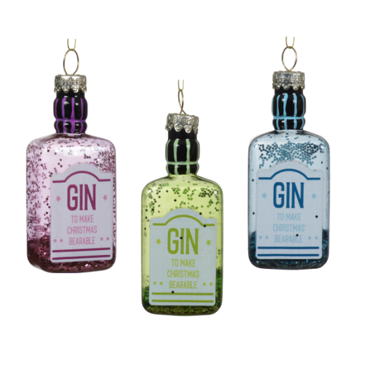 NORAND ÜVEGDÍSZ 8,5CM GINES ÜVEG FORMA PINK/ZÖLD/KÉK