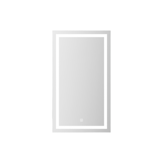 SANOTECHNIK TÜKRÖSSZEKRÉNY MDF, LED-VILÁGÍTÁSSAL 40X70X15CM FEHÉR, EGYAJTÓS