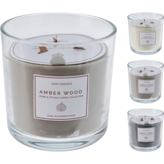 ILLATGYERTYA 16X15X15CM 3 FÉLE ILLAT ÜVEG