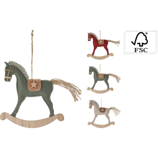 FÜGGŐ HINTALÓ DEKOR 16X15X3CM FILC/FA 3 SZÍNBEN