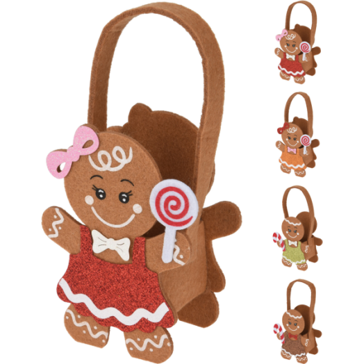 MÉZESKALÁCS TÁSKA 13X9X6CM FILC 4-FÉLE