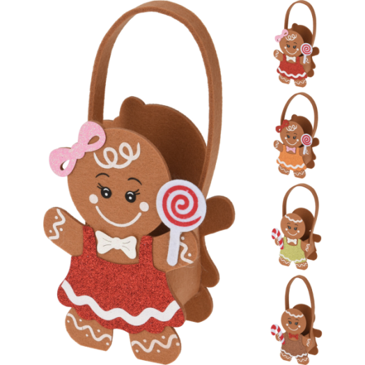 MÉZESKALÁCS TÁSKA 18X14X8CM FILC 4-FÉLE