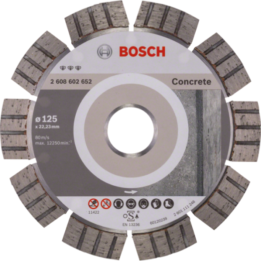 BOSCH PROFESSIONAL VÁGÓTÁRCSA GYÉMÁNT 125X22,23X2,2X12MM