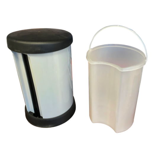 PEDÁLOS SZEMETES 20 L FÉMHATÁSÚ