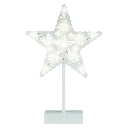 SOMOGYI CHRISTMAS LIGHTING LED-ES CSILLAG ASZTAL DÍSZ MELEG FEHÉR