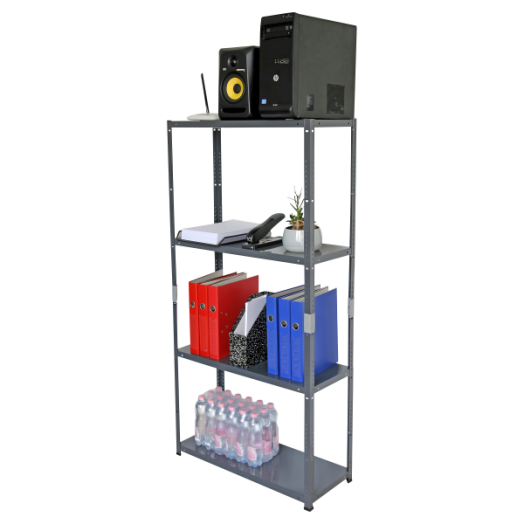 FÉMPOLC 4 ACÉL POLCCAL 75X150X30CM