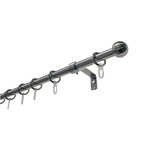 KARNISSZETT KUGEL 240CM 1-SOROS     ÁTM: 16MM, FÉM, NEMESACÉL