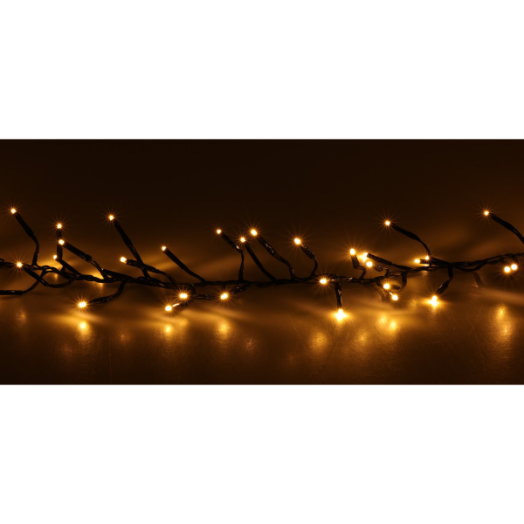 FÉNYFÜZÉR KÜLTÉRI, 384 LED, MELEG FEHÉR, LED TÁVOLSÁG 1,25CM, 8 FUNKCIÓS