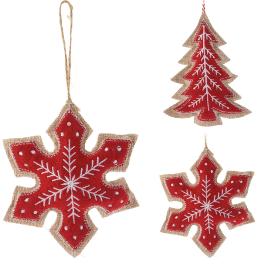 FÜGGŐ DEKOR FA: 14X11CM ÉS HÓPIHE: 13X13CM