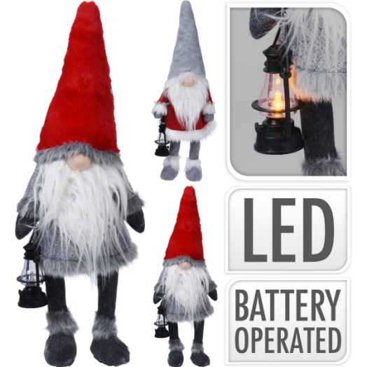 TÖRPE DEKOR 51X26X18CM 2 LED, MELEG FEHÉR, 2-FÉLE