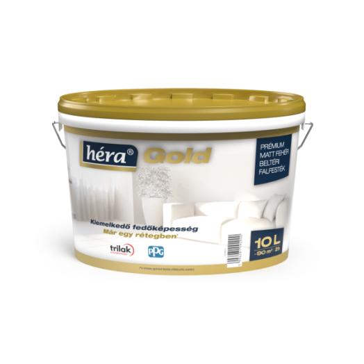 HÉRA GOLD BELSŐ FALFESTÉK 10L FEHÉR