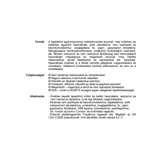 ZWALUW TAPADÓHÍD 1KG