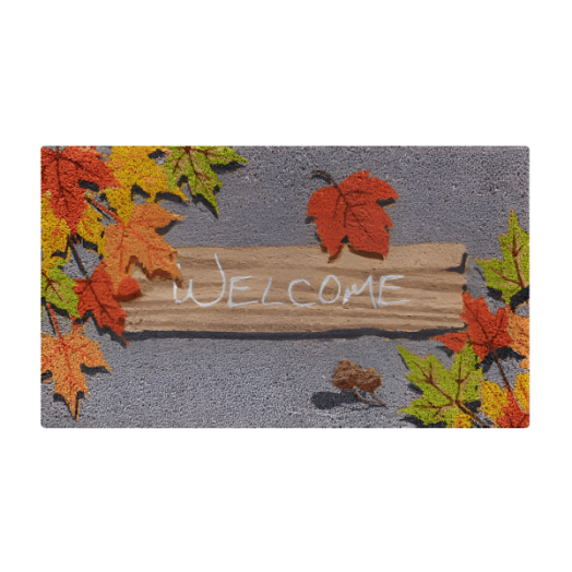 LÁBTÖRLŐ KÓKUSZ 75X45CM WELCOME MINTA, ŐSZ