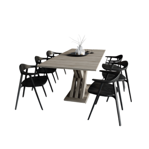EXCLUSIVE HOSSZ. ÉTKEZŐASZTAL 160/200X90X75CM