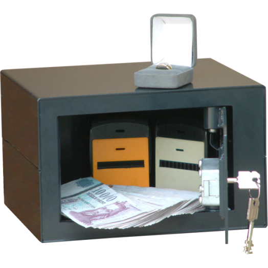 BÚTORSZÉF 150X240X200 MM KULCSOS CHAMPION ANTRACIT MABISZ "A"