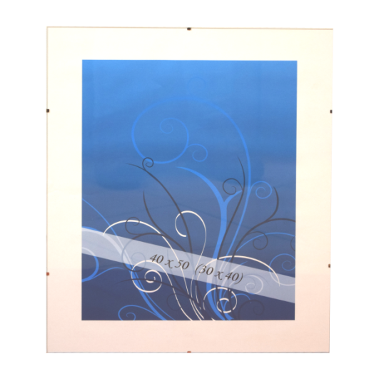 KERETNÉLKÜLI KÉPTARTÓ ÜVEGBŐL 30X40 CM