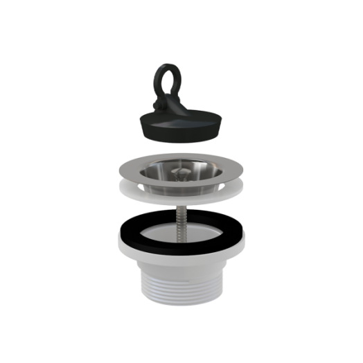 ALCA LEERESZTŐ 6/4" ROZSDAMENTES RÁCCSAL DN70
