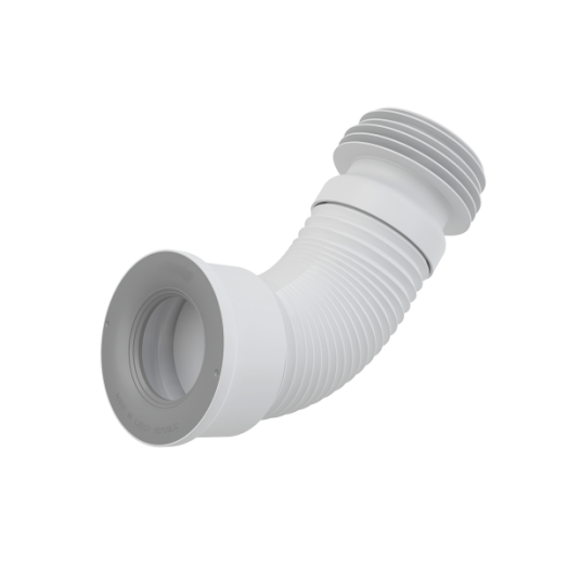 ALCA FLEXIBILIS WC CSATLAKOZÓ 28-55CM HOSSZÚSÁG, TÖMÍTÉSSEL