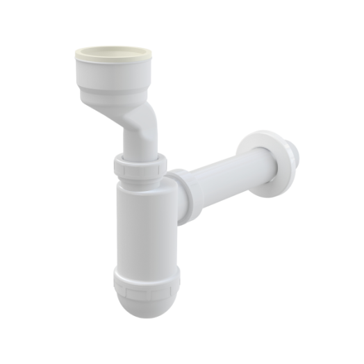 ALCA PISZOÁR SZIFON PP CSATLAKOZÁS 40MM, MANDZSETTÁVAL