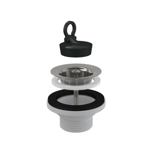 ALCA LEERESZTŐSZELEP 5/4" ROZSDAMENTES RÁCCSAL DN63