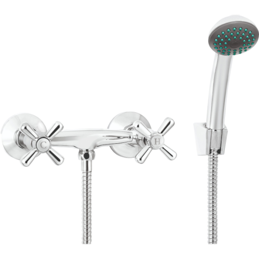 DEANTE SYMETRIO ZUHANY CSAPTELEP, FALI ZUHANYSZETTEL, KÉTKAROS