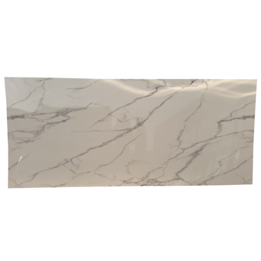 BAUTREND DESIGN MARBLE FALI PVC PANEL 1,22X2,38M BIANCO, FÉNYES FELÜLETŰ, 3,41M2