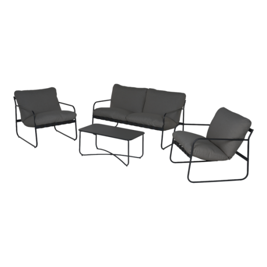 RECKMANN KERTI BÚTOR SZETT 4 RÉSZES ACÉL VÁZ