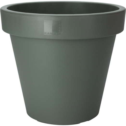 VIRÁGCSERÉP MŰANYAG 40CM OLIVAZÖLD ÚJRAHASZNOSÍTOTT MŰANYAG