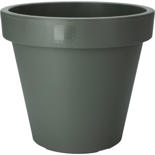 VIRÁGCSERÉP MŰANYAG 50CM OLIVAZÖLD, ÚJRAHASZNOSÍTOTT MŰANYAG