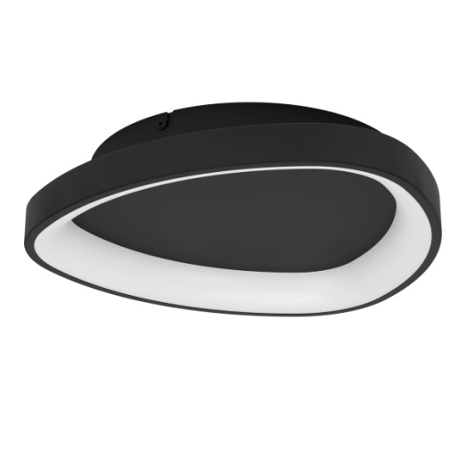 EGLO LORETELLO LED MENNYEZETI LÁMPA 14W 1440LM 2700K-6500K IP20 36CM FEKETE/FEHÉR