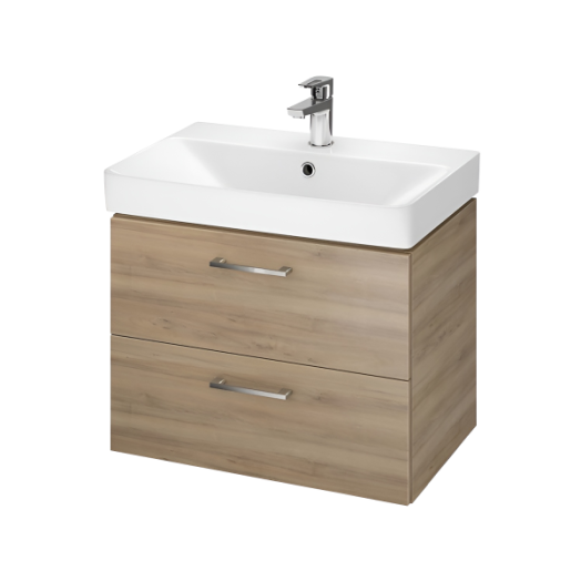 LARA ALSÓSZEKRÉNY MOSDÓVAL 59,4X46X44,7CM, DIÓ 2FIÓK