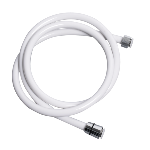 Quadrat brillflex gégecső 150cm, kúpos és normál hollandival, műanyag, fehér