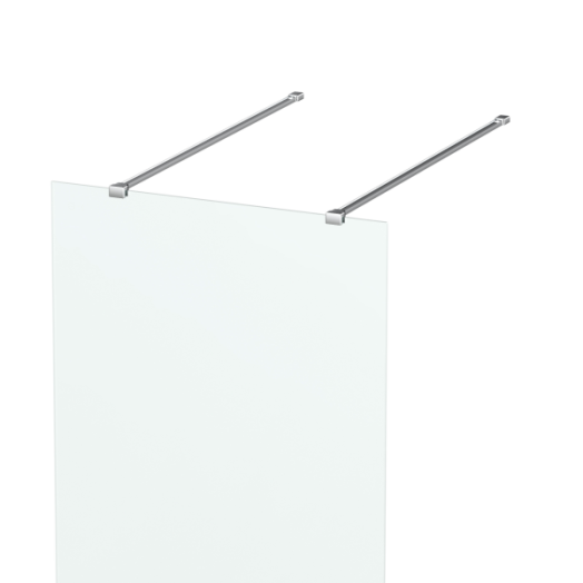 Sanotechnik Walk-in zuhanyfalhoz rögzítőszett króm, méretre vágható, maximum 120cm-ig