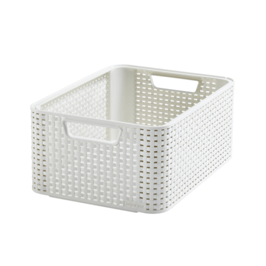 CURVER "STYLE" M MÉRETŰ KOSÁR 18L RATTAN HATÁSÚ