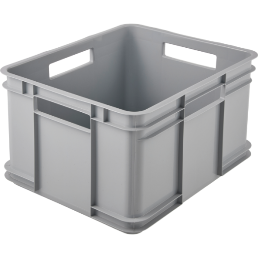 EURO BOKSZ XL TÁROLÓ DOBOZ 28L 43X35X24 CM SZÜRKE MŰANYAG