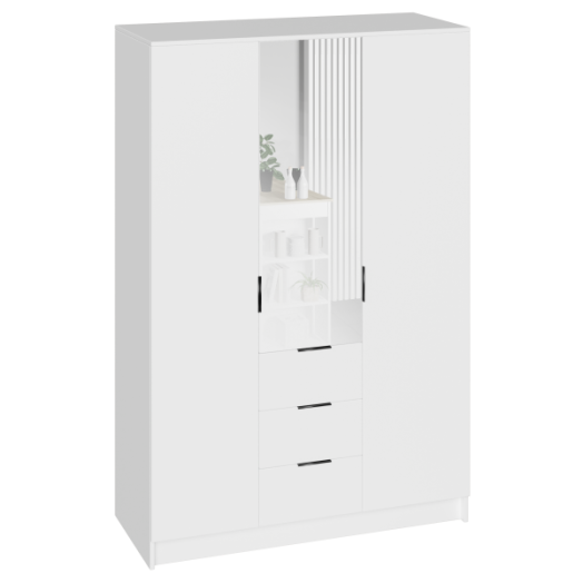 Lambda gardróbszekrény fehér