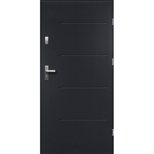 TYTAN ACÉL BEJÁRATI KÜLTÉRI AJTÓ JOBB, ANTRACIT SZÍNBEN