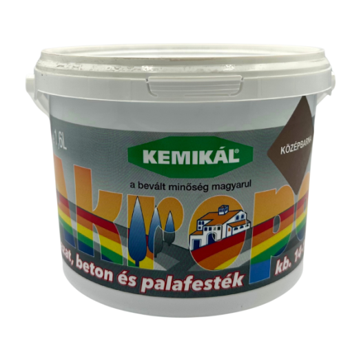 AKROPOL PALA LÁBAZAT ÉS BETONFESTÉK 2KG/1,6L KÖZÉPBARNA