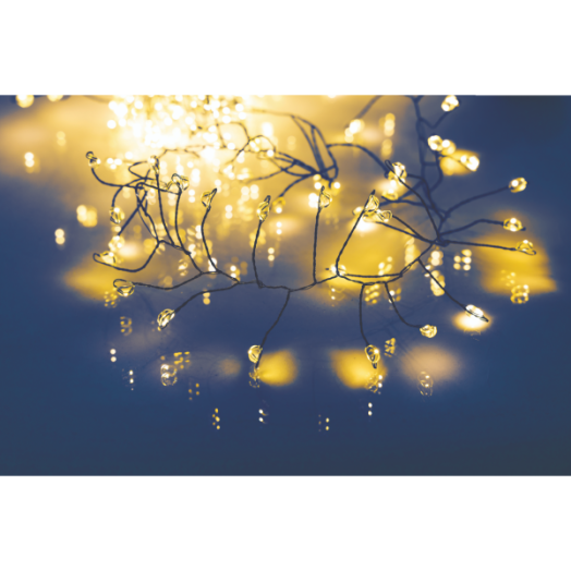 Fényfürt 240 mini LED melegfehér 3m IP44