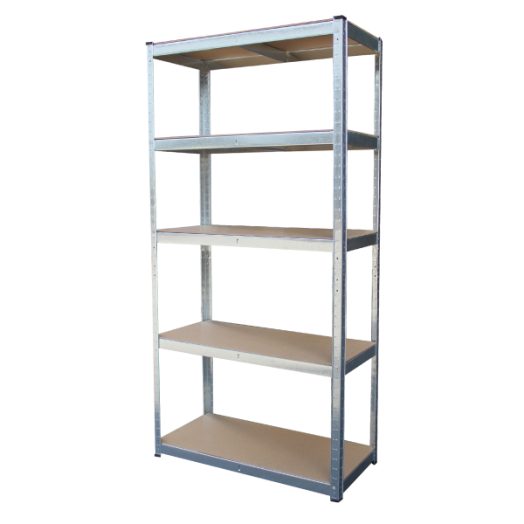 FÉMPOLC 5 MDF POLCCAL, HORGANYZOTT, 90X180X40CM