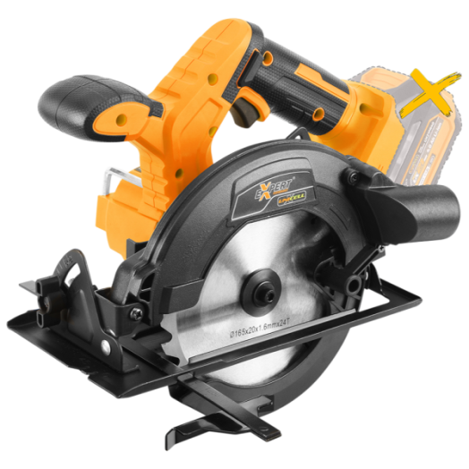 Expert akkus kézi körfűrész 21V 165mm akku és töltő nélkül