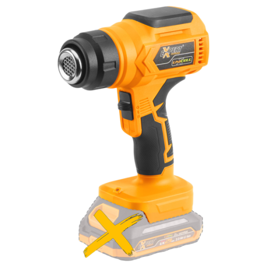 Akkus hőlégfúvó Expert UXHG450 akku és töltő nélkül