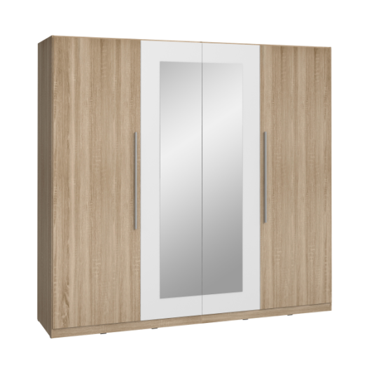 HELEN RUHÁSSZEKRÉNY 227,5/212,9/59 Q45F SONOMA/FEHÉR