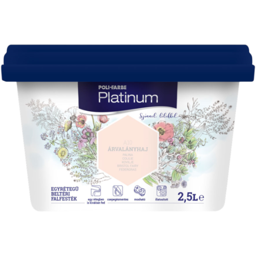PLATINUM SZÍNES BELTÉRI 2,5L A10    ÁRVALÁNYHAJ DISZP FALFEST R:294075