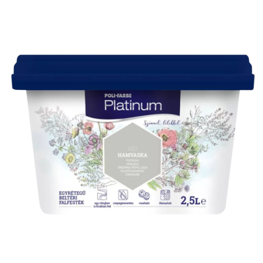 PLATINUM SZÍNES BELTÉRI 2,5L H20 HAMVASKA DISZP. FALFESTÉK