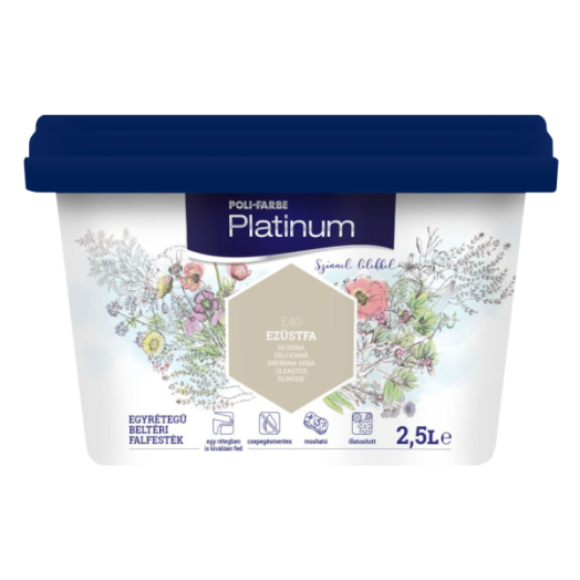 PLATINUM SZÍNES BELTÉRI 2,5L E40 EZÜSTFA DISZP. FALFESTÉK