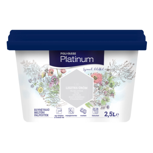 PLATINUM SZÍNES BELTÉRI 2,5L L30 LISZTES ÜRÖM DISZP. FALFESTÉK