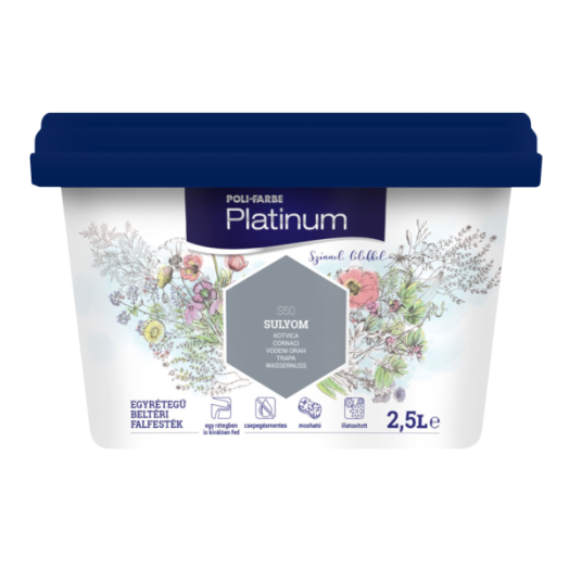PLATINUM SZÍNES BELTÉRI 2,5L S50    SULYOM DISZP FALFESTÉK R:294074