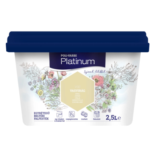 PLATINUM SZÍNES BELTÉRI 2,5L V30 VASVIRÁG DISZP. FALFESTÉK