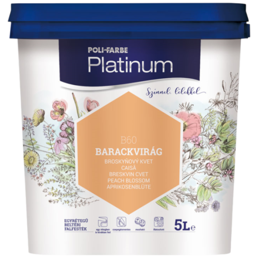 PLATINUM BELTÉRI FALFESTÉK 5L BARACKVIRÁG B60 DISZPERZIÓS